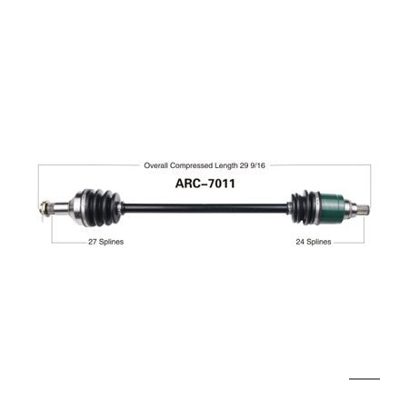Wide Open OE Replacement CV Axle for ARCTIC FRONT WILDCAT 12- ARC-7011